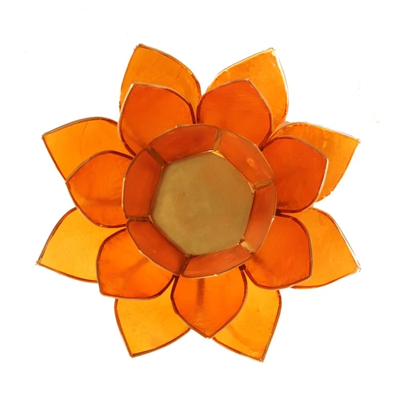 Lotus sfeerlicht | 2e Chakra Swadhistana Oranje - Afbeelding 2