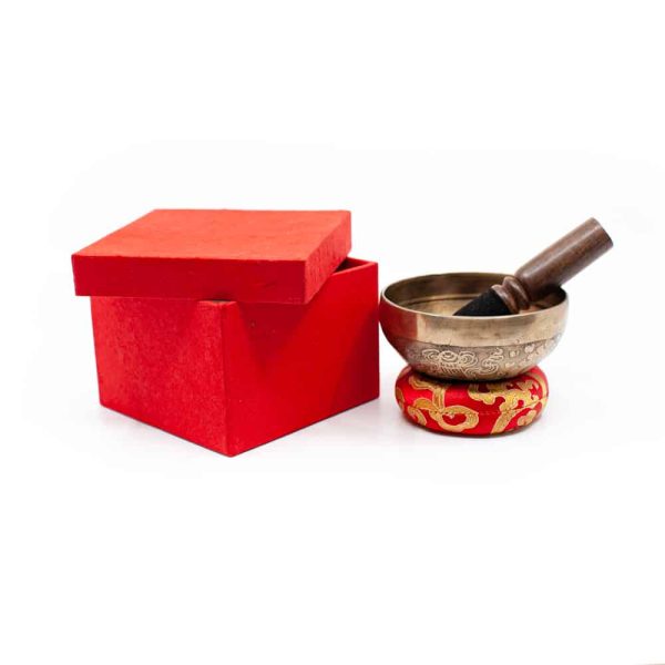 Klankschaal Geschenkset | Tibetaans Gegraveerd