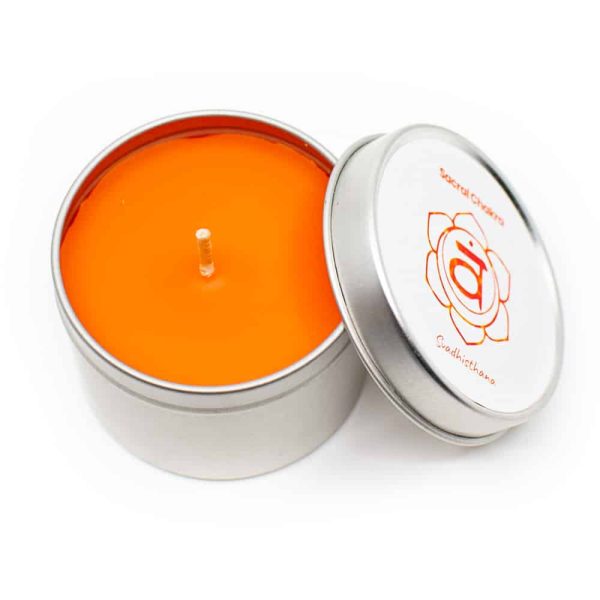 Natuurlijke Geurkaars in blik 2e Chakra | Patchouli