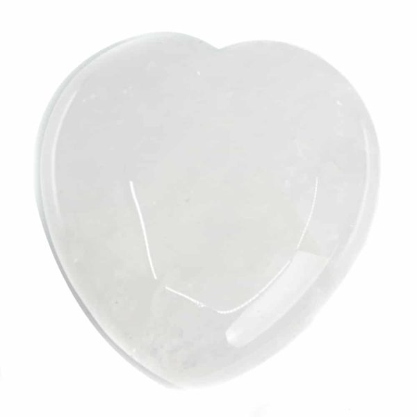 Edelstenen Hart Bergkristal Palmsteen | 60 mm