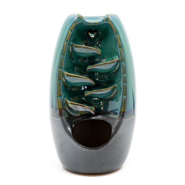 Backflow Wierook Houder Waterval Blauw Keramiek (20 cm)