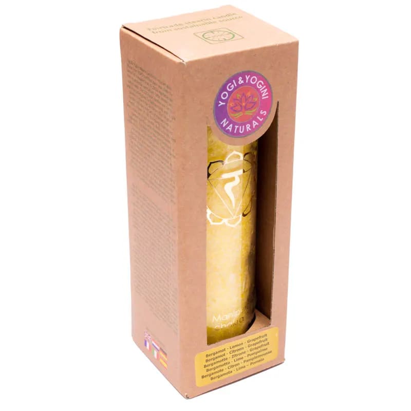 Geurkaars | 3e Chakra Manipura (100 uur) - Afbeelding 2