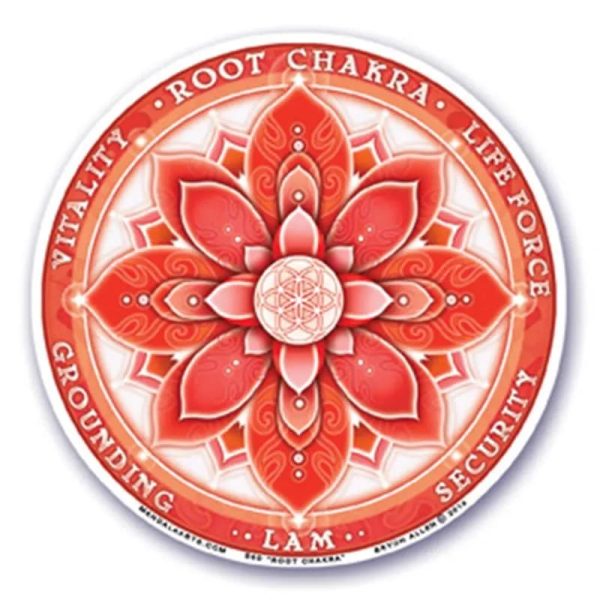 Raamsticker 1e chakra | 10.5 cm