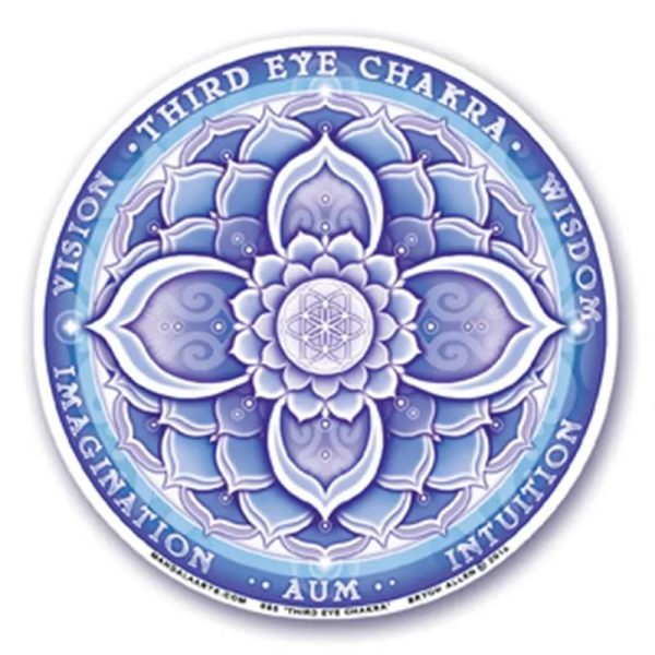Raamsticker 6e chakra | 10.5 cm