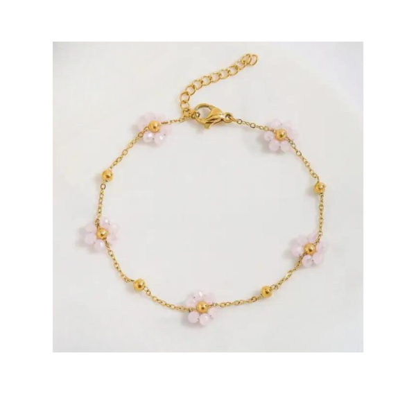 Armband Bloem Gold Plated