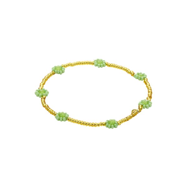 Armband Bloem Groen