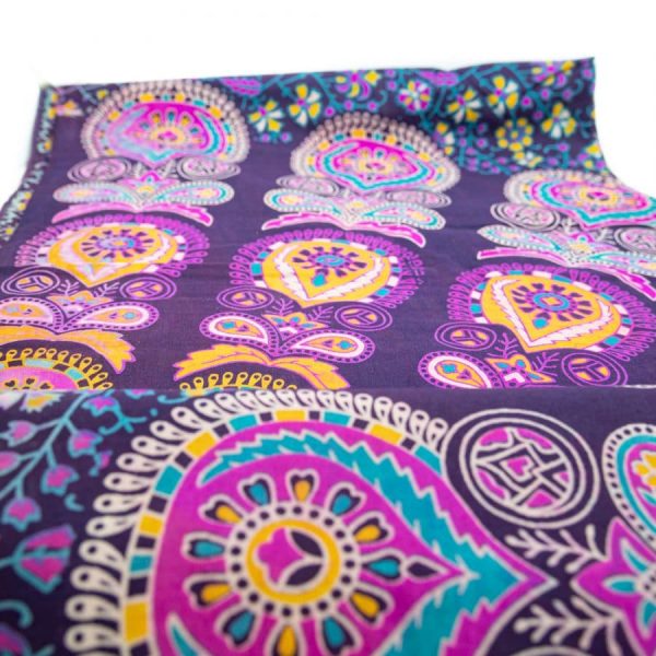 Authentiek Wandkleed Katoen Paars Mandala (240 x 210 cm) - Afbeelding 3