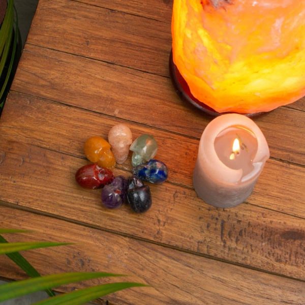 Edelsteen Schedel Chakra set van 7 | (25mm) - Afbeelding 2