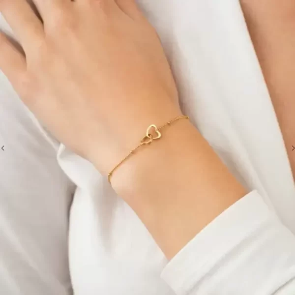 Armband Hartjes Gold Plated - Afbeelding 2
