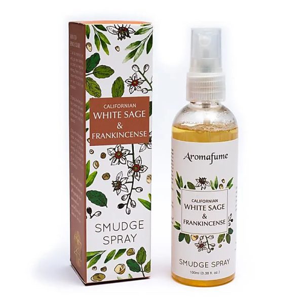 Smudge spray witte salie & frankincense Aromafume