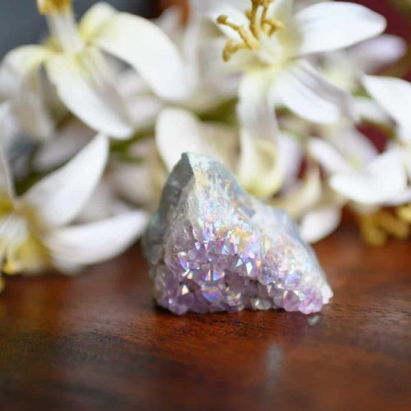 Ruwe Angel Aura Kwarts Edelsteen Cluster 30-50 mm - Afbeelding 2