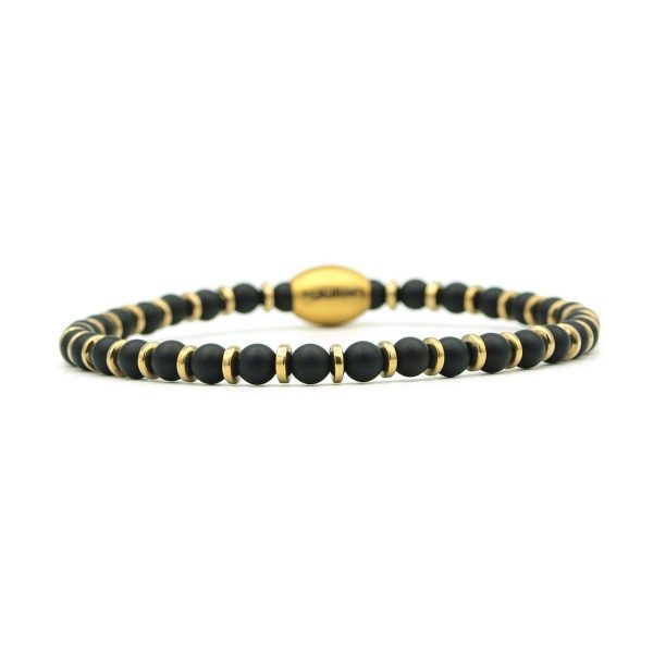 Empat dua obsidiaan 19 cm wrist size (L), Gold - Afbeelding 2