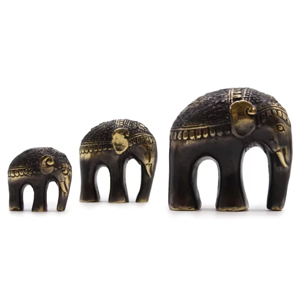 Kunst Olifant Set van 3 - Afbeelding 4