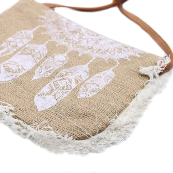 Jute Franje Tas | Dromenvanger Print - Afbeelding 2