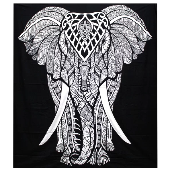 Sprei/Wanddecoratie | Katoen | Olifant | 230 x 200cm