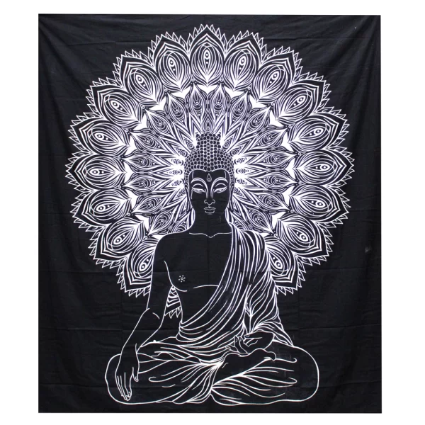 Sprei/Wanddecoratie | Katoen | Boeddha | 230 x 200cm
