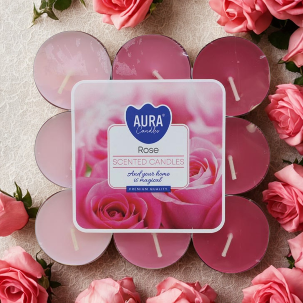 Geurtheelicht Rose | 18x - Afbeelding 2