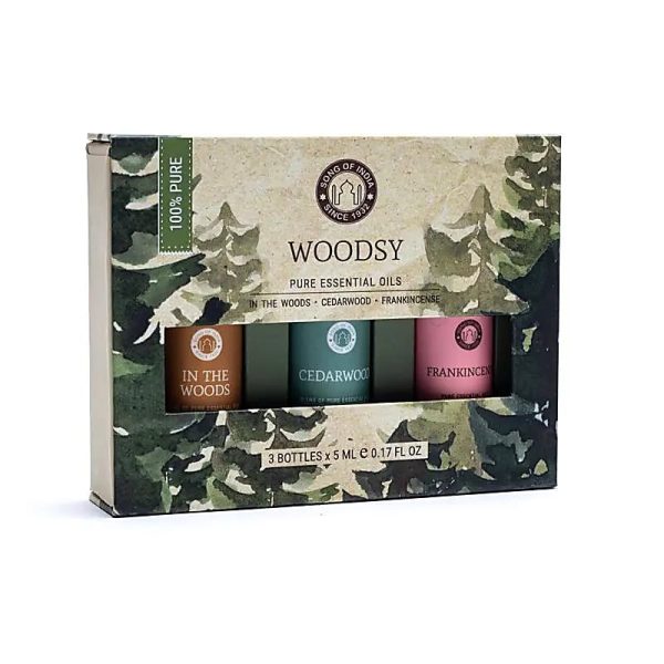 Etherische olie Aromatherapie set Woodsy | 3x5 ml
