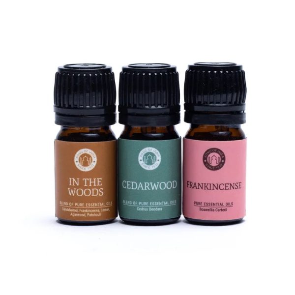 Etherische olie Aromatherapie set Woodsy | 3x5 ml - Afbeelding 2