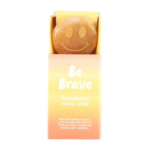 Gele Jade Happy Face Crystal