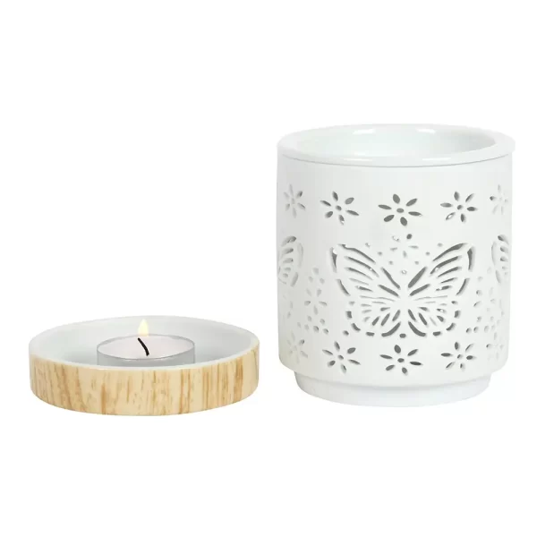 Olie & Waxbrander | Vlinder Wit – Bild 2