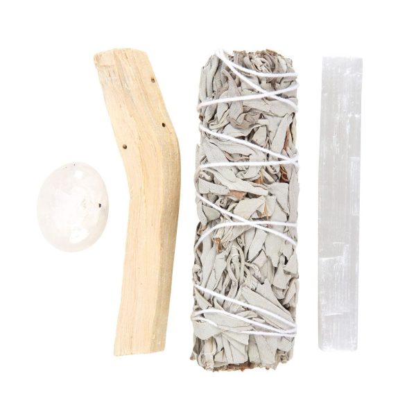White Smudge Kit | Met Rozenkwarts