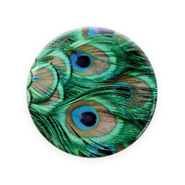 Pocket Mirror | Peacock Feathers - Afbeelding 2