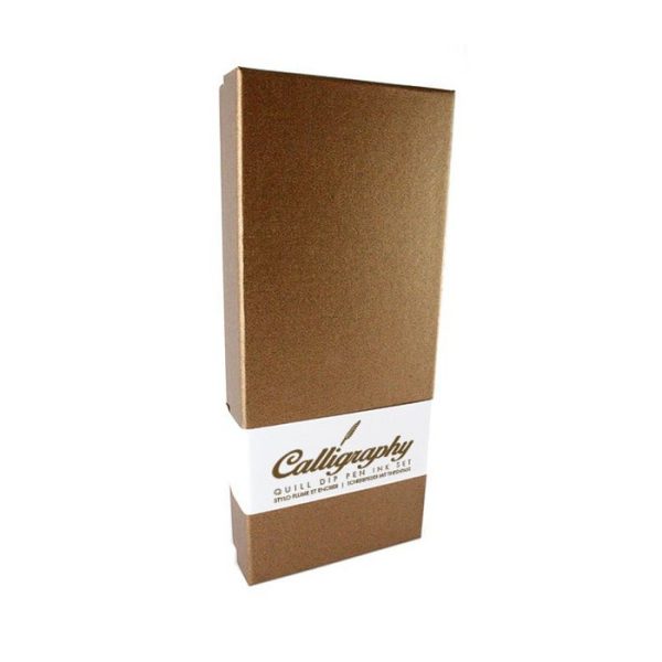Pheasant Feather Goudbruin | Schrijfveer & Inkt - Afbeelding 2