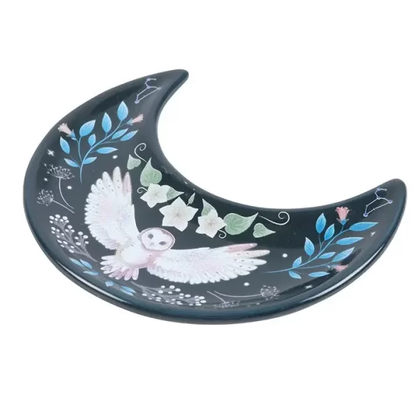 Sieradenschaaltje | Crescent Moon Uil - Afbeelding 2