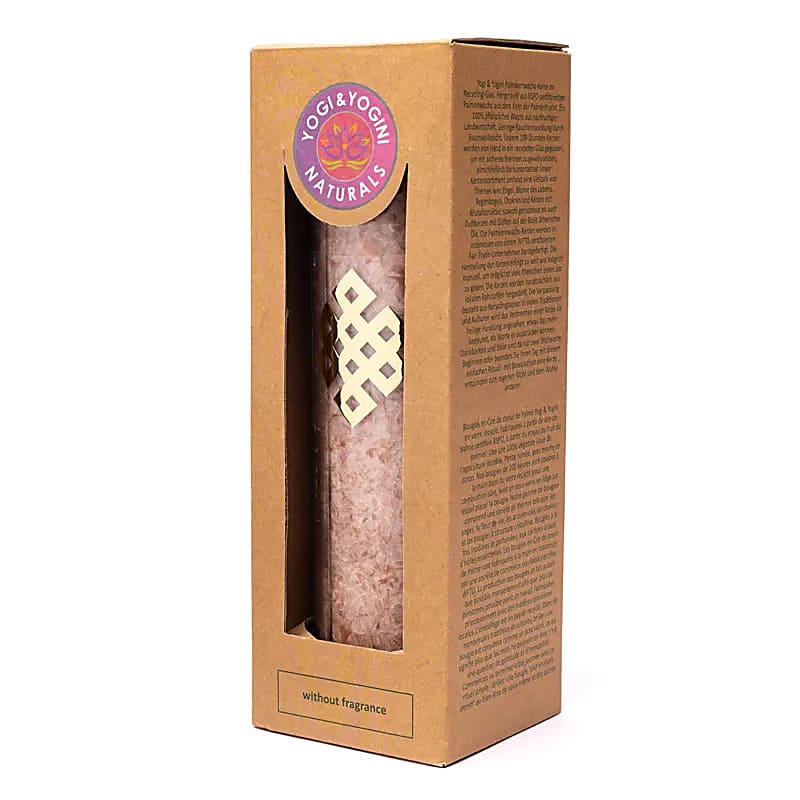 Kaars | Oneindige Knoop Lichtbruin (Ongeparfumeerd) - Afbeelding 2