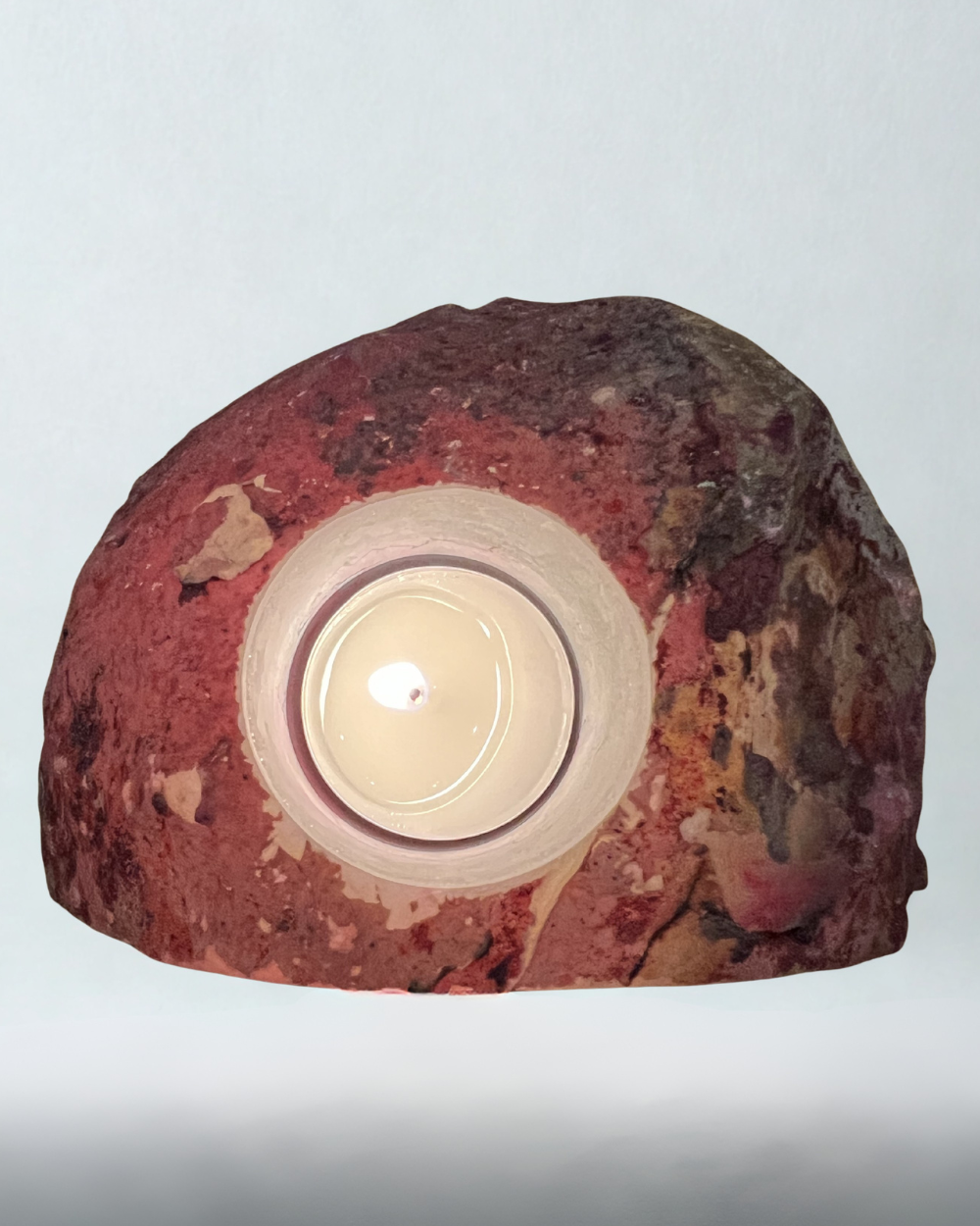 Theelichthouder | Agaat Roze - Afbeelding 2