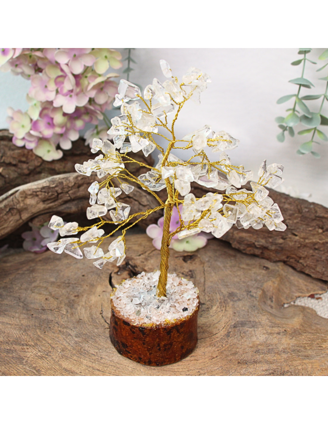 Edelsteen Boompje | Bergkristal 18 cm - Afbeelding 2