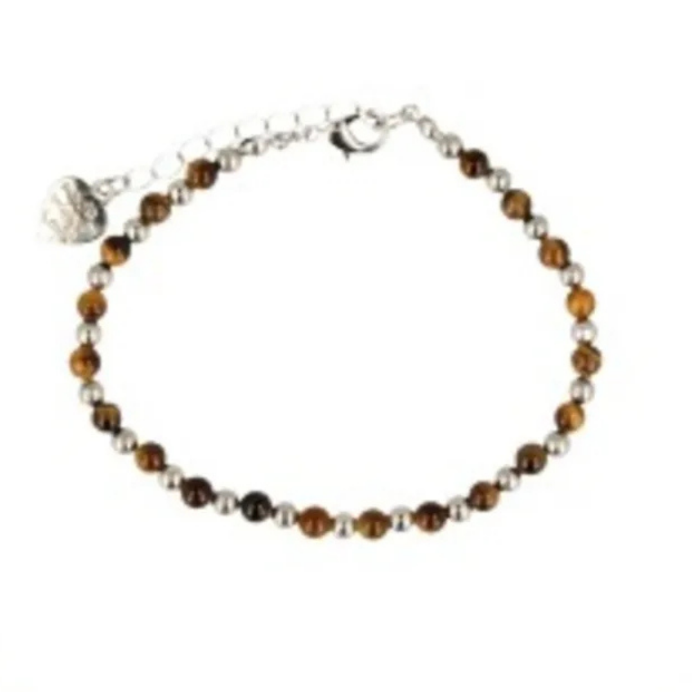 Armband | Tijgeroog Ibiza Love 4 mm - Afbeelding 2