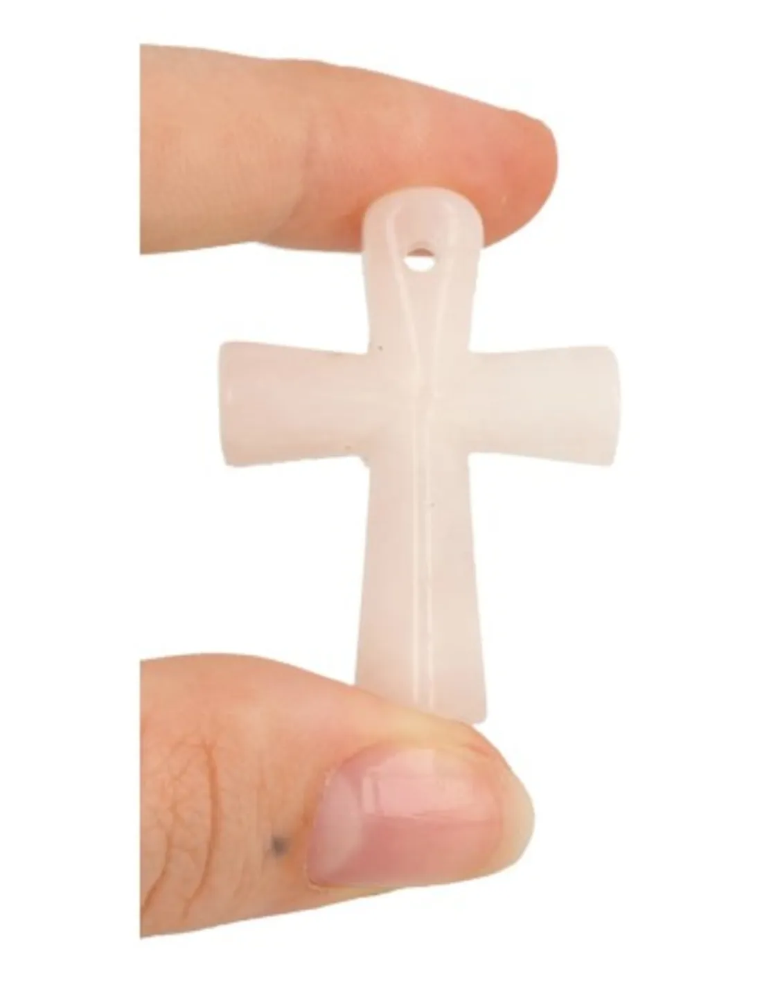 Ankh Hanger | Roze Kwarts 4 cm
