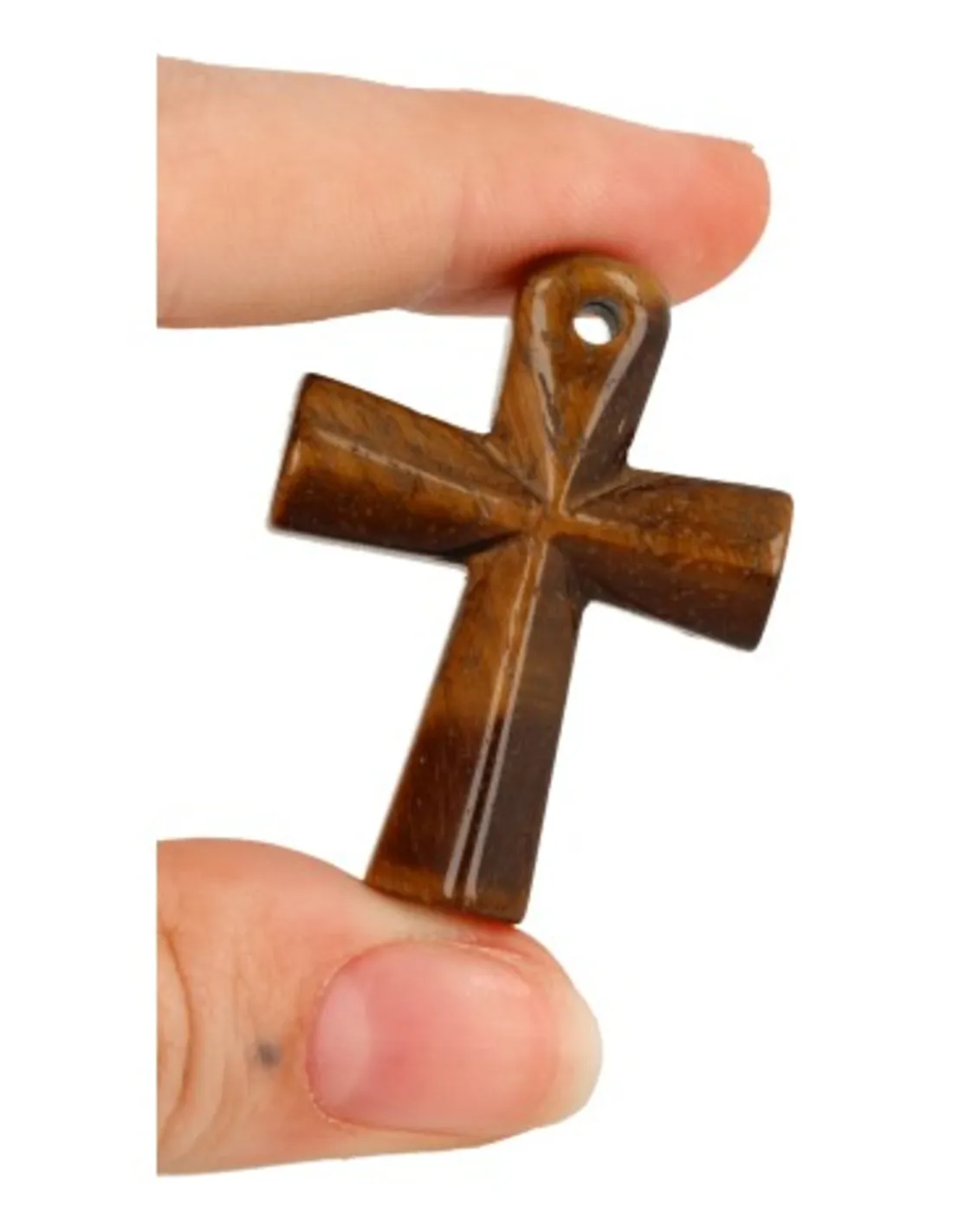Ankh Hanger | Tijgeroog 4 cm