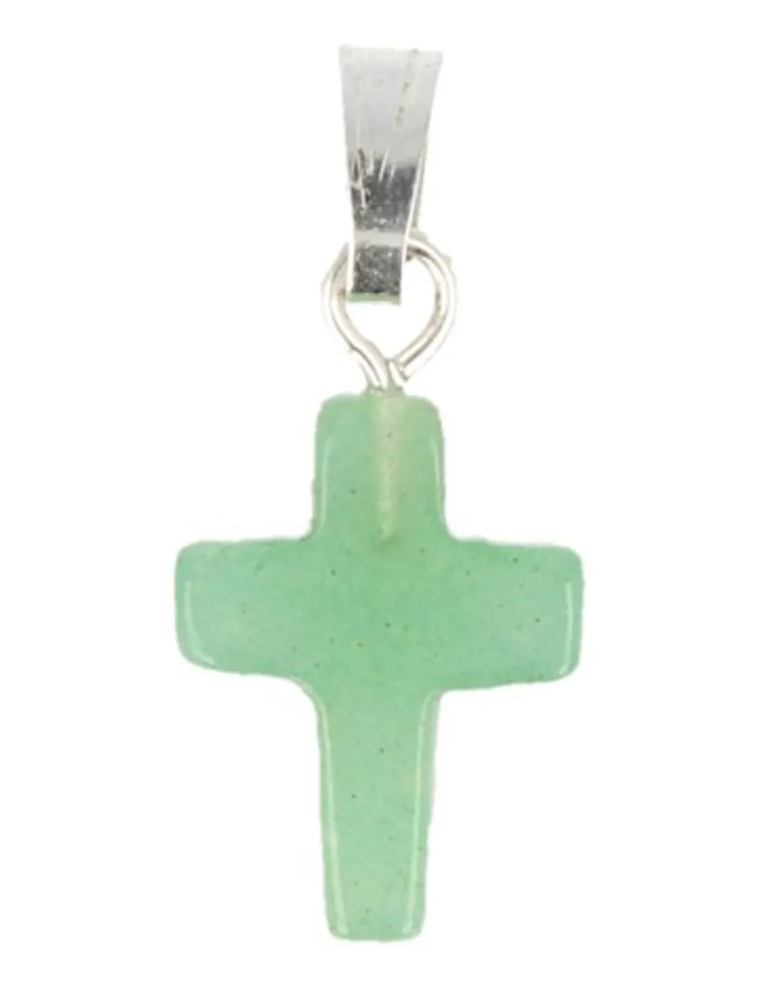 Hanger Kruis | Aventurijn Groen ±1,4 cm