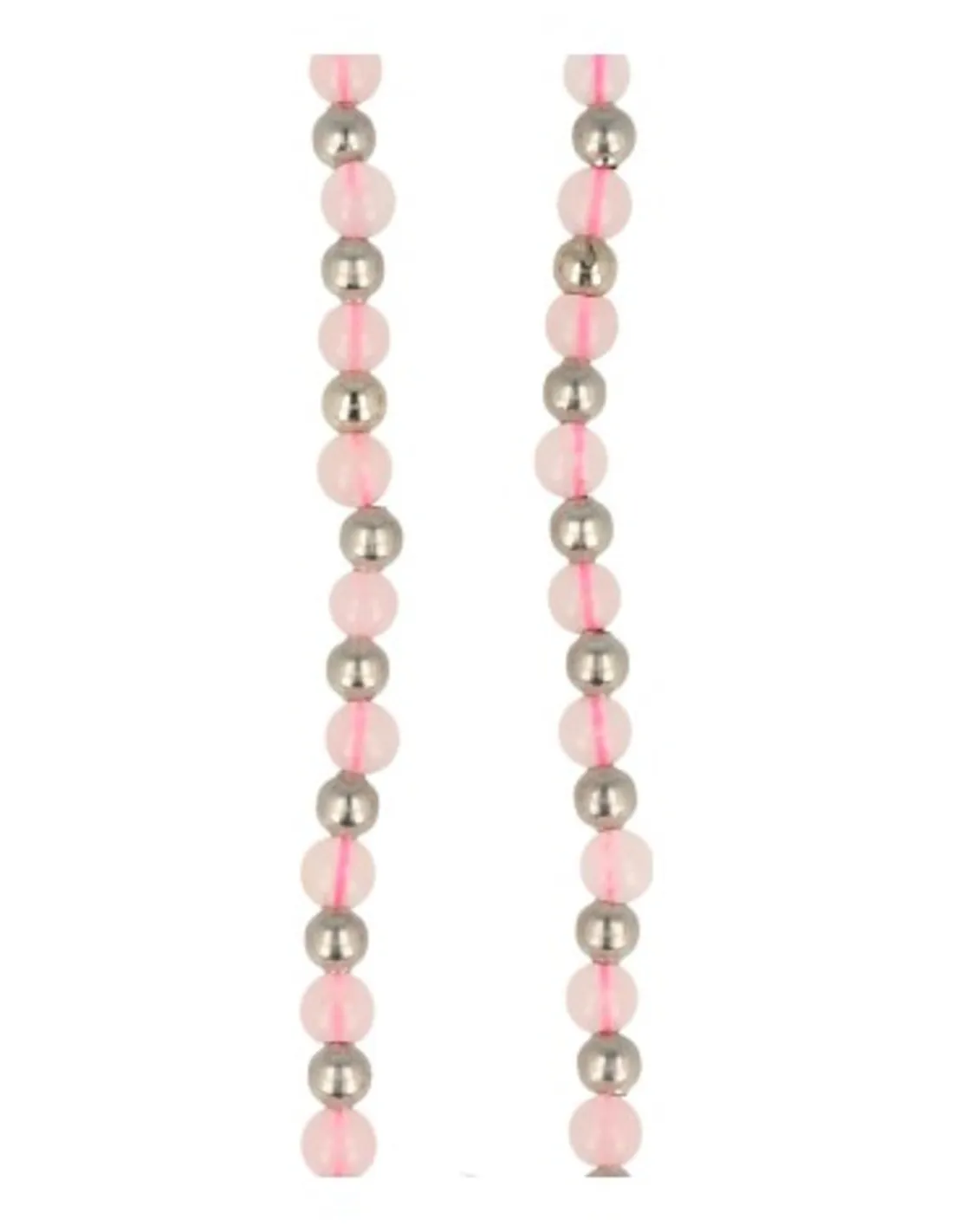 Armband | Rozenkwarts Ibiza Love 4 mm - Afbeelding 2