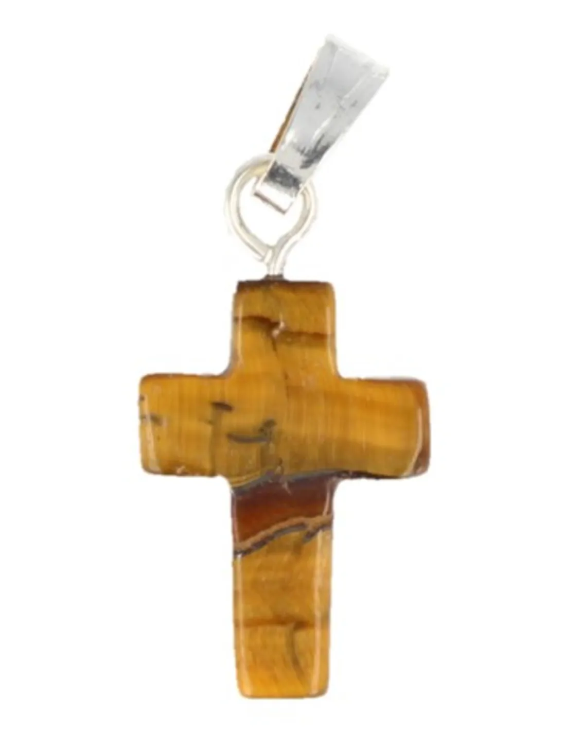 Tijgeroog | Kruishanger ±1,4 cm