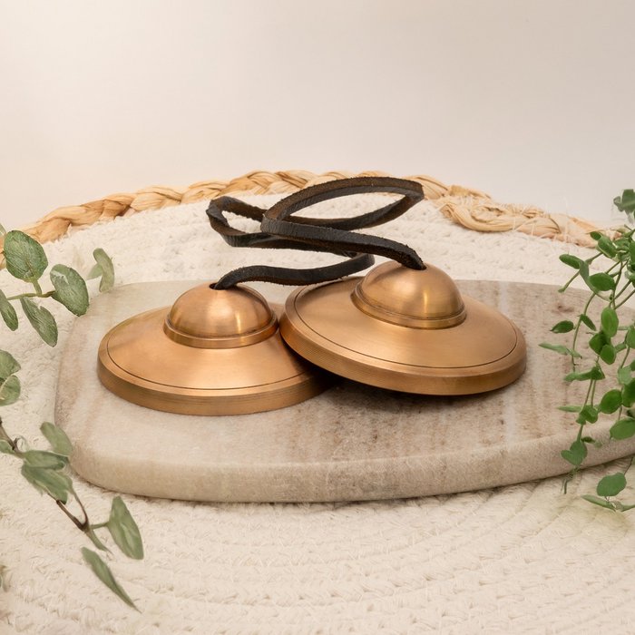 Tingsha Cymbalen | Messing Glad ±7,6 cm