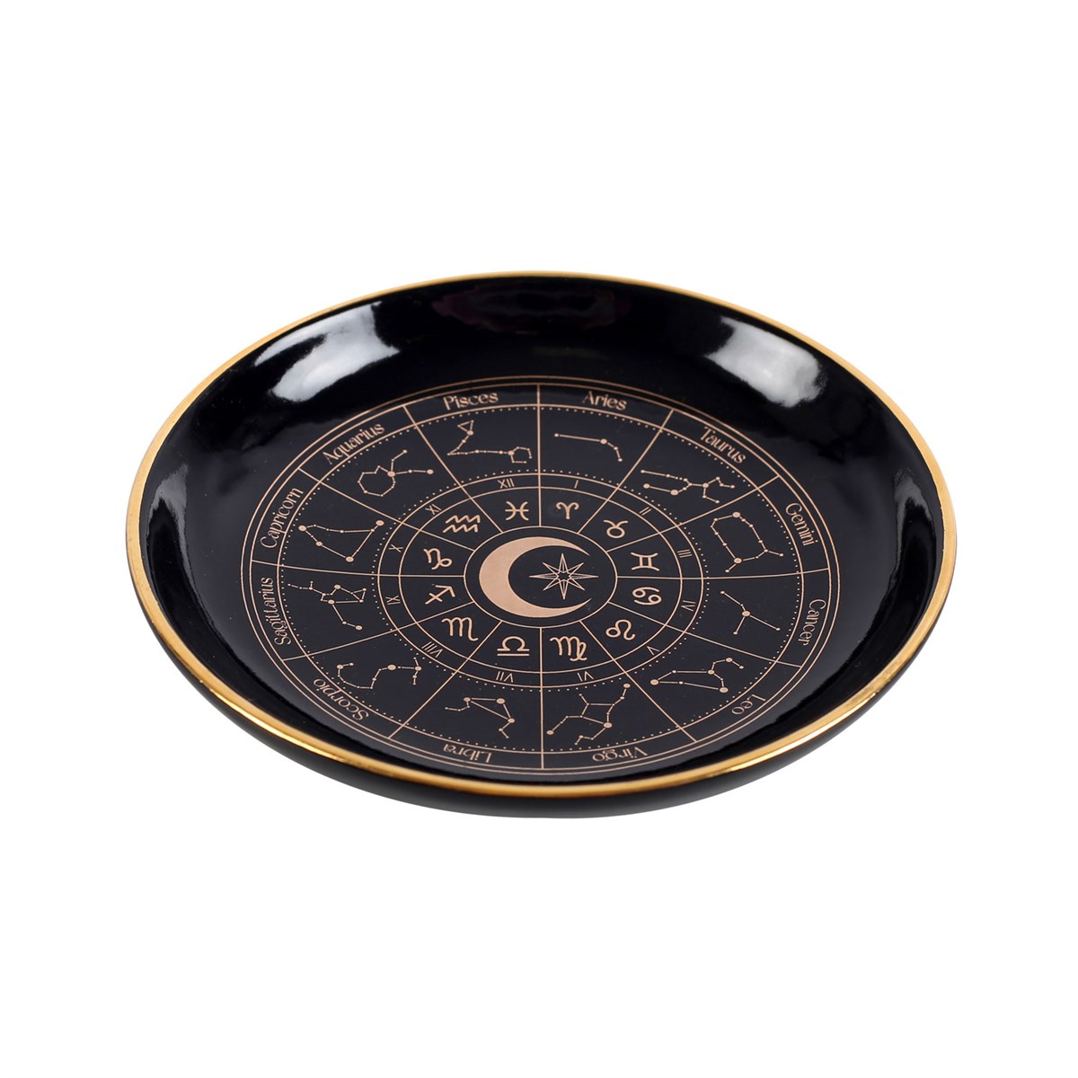 Sieradenschaal | Astrologisch Wiel | Zwart | 10,6 cm - Afbeelding 3