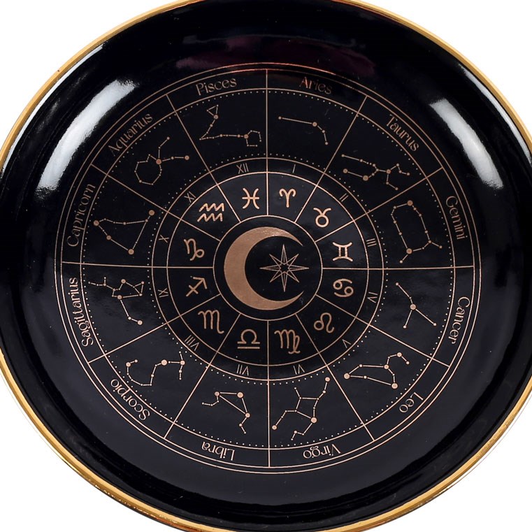 Sieradenschaal | Astrologisch Wiel | Zwart | 10,6 cm - Afbeelding 4