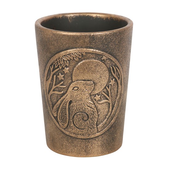 Plantenpot | Lisa Parker Moon Gazing Hare | Bronskleurig | 16,5 cm - Afbeelding 2