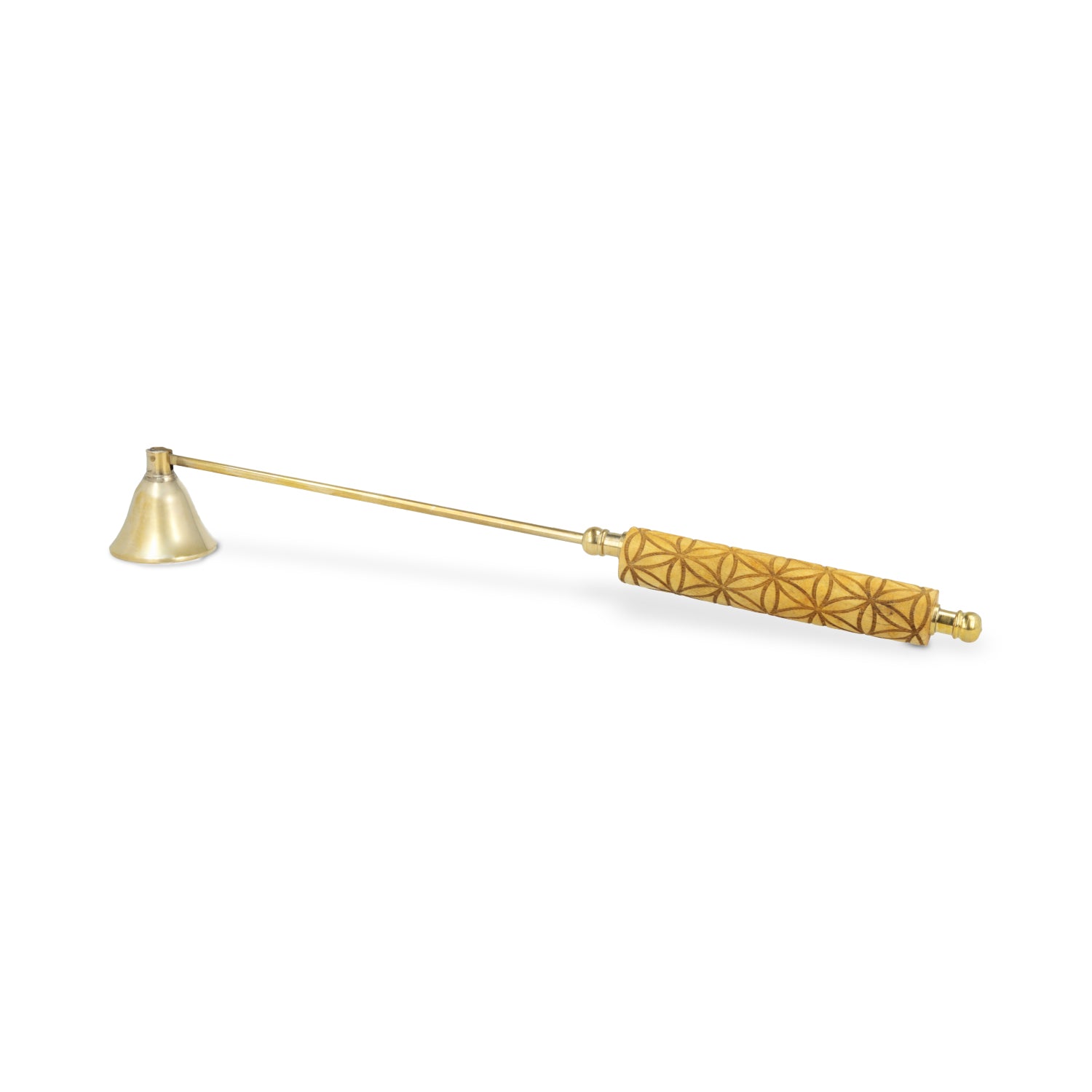 Kaarsendover | Flower of Life | Goud | 31 cm